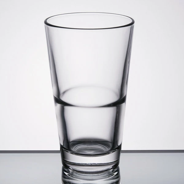 Libbey Restaurant Basics 14 Oz. Customizable Rim Tempered Stackable Mixing Glass - 24/Case 2 Libbey Restaurant Basics 14 Oz. Customizable Rim Tempered Stackable Mixing Glass - 24/Case - Image 2