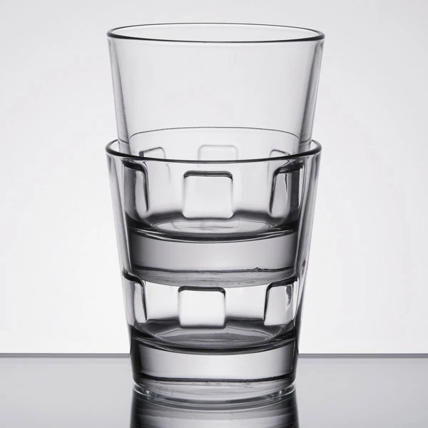 Libbey 15963 Optiva 12 Oz. Customizable Stackable Rocks / Double Old Fashioned Glass - 12/Case 3 Libbey 15963 Optiva 12 Oz. Customizable Stackable Rocks / Double Old Fashioned Glass - 12/Case - Image 3