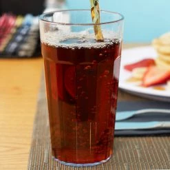 Cambro NT12152 Newport 12.6 Oz. Clear Customizable SAN Plastic Tumbler - 36/Case