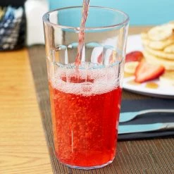 Cambro NT16152 Newport 16.4 Oz. Clear Customizable SAN Plastic Tumbler - 36/Case