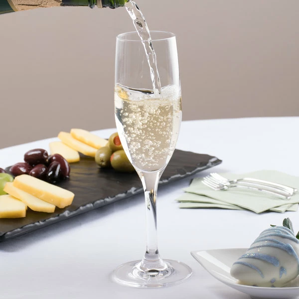 Stolzle A911077222T Nadine 6.75 Oz. Flute Glass - 6/Pack 3 Stolzle A911077222T Nadine 6.75 Oz. Flute Glass - 6/Pack - Image 3