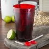 Carlisle 523210 Stackable 32 Oz. Ruby SAN Plastic Tall Tumbler - 24/Case