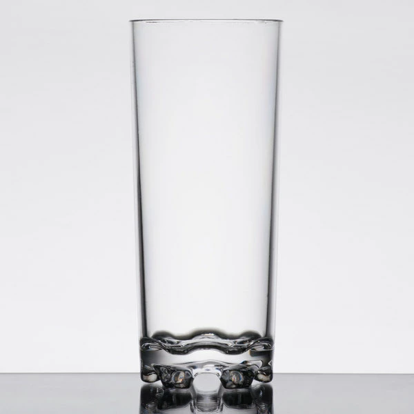 Thunder Group PLTHST014C 14 Oz. Plastic Heavy Base Classic Beverage Glass 2 Thunder Group PLTHST014C 14 Oz. Plastic Heavy Base Classic Beverage Glass - Image 2