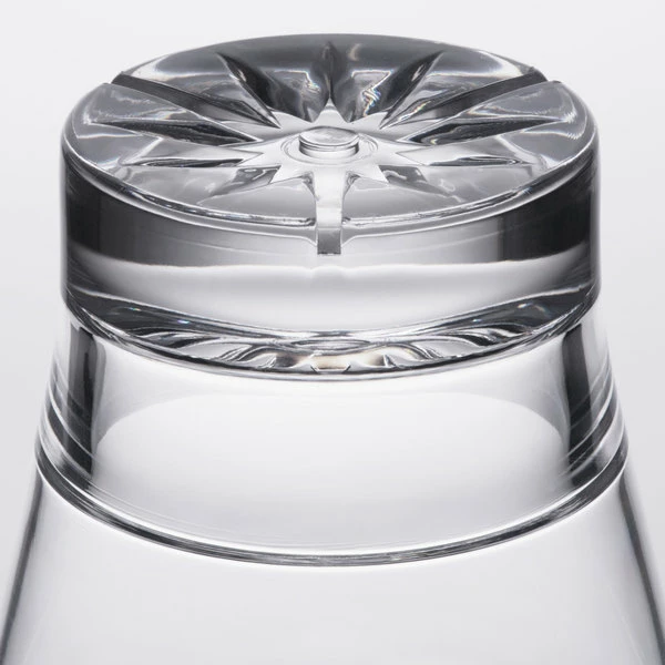 Thunder Group PLTHRG212C 12 Oz. Plastic Starburst Rocks / Old Fashioned Glass 5 Thunder Group PLTHRG212C 12 Oz. Plastic Starburst Rocks / Old Fashioned Glass - Image 5