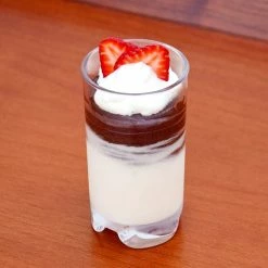 GET Enterprises GET SW-1443-1-CL Roc N' Roll 5 Oz. Customizable SAN Plastic Tasting / Dessert Glass - 24/Case