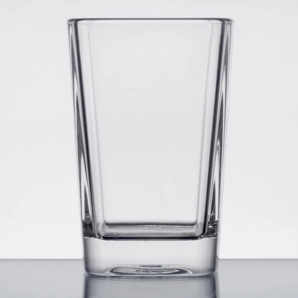 GET Enterprises GET SW-1435-CL 3 Oz. SAN Plastic Square Shot Glass / Dessert Glass - 24/Case 2 GET Enterprises GET SW-1435-CL 3 Oz. SAN Plastic Square Shot Glass / Dessert Glass - 24/Case - Image 2