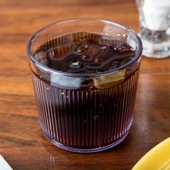 Carlisle 402907 Crystalon Stack-All 9.7 Oz. Clear SAN Plastic Short Tumbler - 12/Case