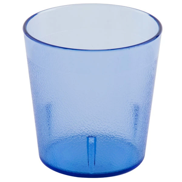 Cambro 900P2401 Colorware 9.7 Oz. Slate Blue Customizable SAN Plastic Tumbler - 24/Case 2 Cambro 900P2401 Colorware 9.7 Oz. Slate Blue Customizable SAN Plastic Tumbler - 24/Case - Image 2
