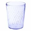 GET Enterprises GET 2211-1-BL Tahiti 12 Oz. Blue Customizable SAN Plastic Short Tumbler - 72/Case