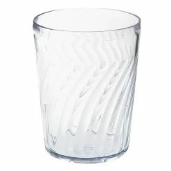GET Enterprises GET 2211-1-CL Tahiti 12 Oz. Clear Customizable SAN Plastic Short Tumbler - 72/Case
