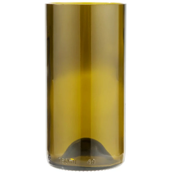 Libbey 97282 16 Oz. Customizable Dark Olive Repurposed Wine Bottle Tumbler - 12/Case 2 Libbey 97282 16 Oz. Customizable Dark Olive Repurposed Wine Bottle Tumbler - 12/Case - Image 2