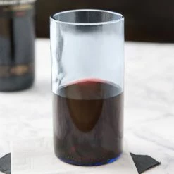 Libbey 97283 16 Oz. Customizable Blue Repurposed Wine Bottle Tumbler - 12/Case -Vidivi shop 1473380