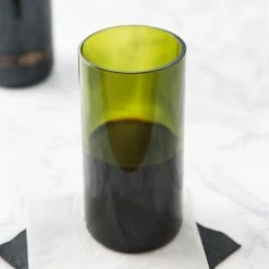 Libbey 97284 16 Oz. Customizable Green Repurposed Wine Bottle Tumbler - 12/Case -Vidivi shop 1473386