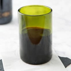 Libbey 97287 12 Oz. Customizable Green Repurposed Wine Bottle Tumbler - 12/Case -Vidivi shop 1473491