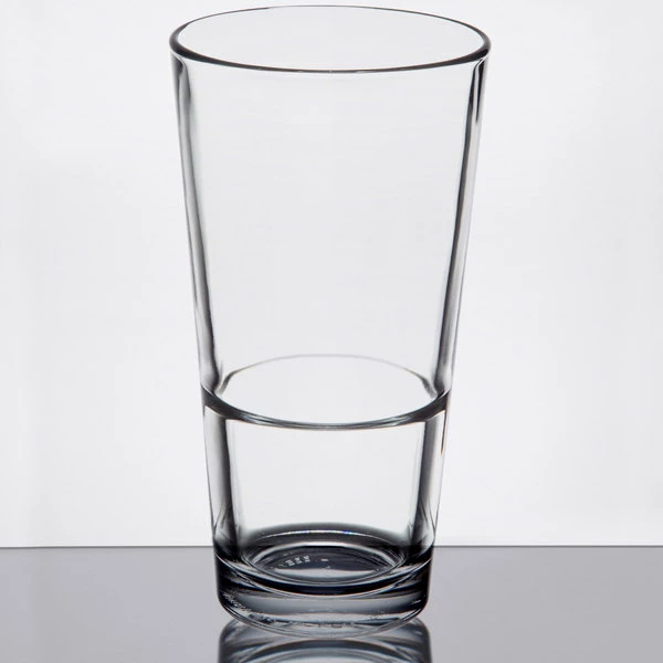 Libbey Restaurant Basics 17.25 Oz. Customizable Rim Tempered Stackable Mixing Glass - 24/Case 2 Libbey Restaurant Basics 17.25 Oz. Customizable Rim Tempered Stackable Mixing Glass - 24/Case - Image 2