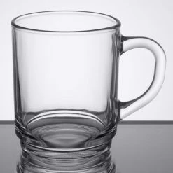 Arcoroc 61875 8.5 Oz. Customizable Fully Tempered Stackable Glass Mug By Arc Cardinal - 36/Case -Vidivi shop 1658643