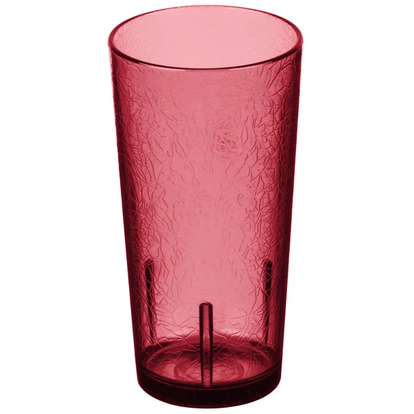 Cambro D16156 Del Mar 16 Oz. Ruby Red Customizable SAN Plastic Tumbler - 36/Case 1 Cambro D16156 Del Mar 16 Oz. Ruby Red Customizable SAN Plastic Tumbler - 36/Case