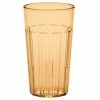 Cambro NT12153 Newport 12.6 Oz. Amber Customizable SAN Plastic Tumbler - 36/Case