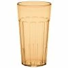 Cambro NT16153 Newport 16.4 Oz. Amber Customizable SAN Plastic Tumbler - 36/Case