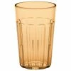 Cambro NT8153 Newport 7.7 Oz. Amber Customizable SAN Plastic Tumbler - 36/Case