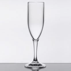 GET Enterprises GET SW-1401-1-SAN-CL 6 Oz. Customizable SAN Plastic Champagne Flute -Vidivi shop 1692627
