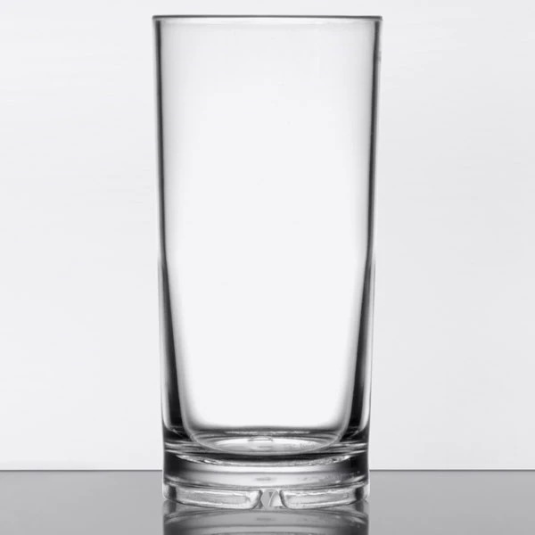 GET Enterprises GET H-9-1-SAN-CL Cheers 9 Oz. Customizable Clear SAN Plastic Highball Glass - 24/Case 2 GET Enterprises GET H-9-1-SAN-CL Cheers 9 Oz. Customizable Clear SAN Plastic Highball Glass - 24/Case - Image 2