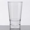 GET Enterprises GET S-14-CL Revo 14 Oz. Customizable SAN Plastic Stackable Mixing Glass - 24/Case