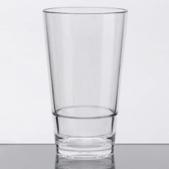 GET Enterprises GET S-14-CL Revo 14 Oz. Customizable SAN Plastic Stackable Mixing Glass - 24/Case
