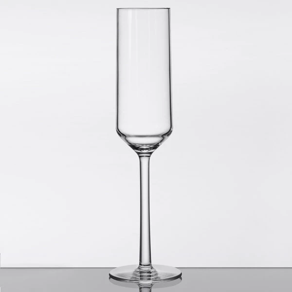 GET Enterprises GET SW-1462-CL Via 6 Oz. Customizable Tritan Plastic Champagne Flute - 24/Case 2 GET Enterprises GET SW-1462-CL Via 6 Oz. Customizable Tritan Plastic Champagne Flute - 24/Case - Image 2