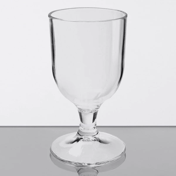 GET Enterprises GET SW-1413-1-CL 8 Oz. Customizable SAN Plastic Goblet - 24/Case 2 GET Enterprises GET SW-1413-1-CL 8 Oz. Customizable SAN Plastic Goblet - 24/Case - Image 2