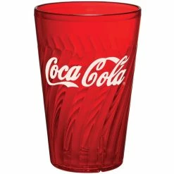 GET Enterprises GET 2220-RC Tahiti 20 Oz. Red Coca-Cola® SAN Plastic Tumbler - 72/Case