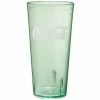 GET Enterprises GET 6624-JC 24 Oz. Jade Coca-Cola® SAN Plastic Pebbled Tumbler - 72/Case