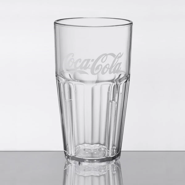 GET Enterprises GET 9916-CC Bahama 16 Oz. Clear Coca-Cola® SAN Plastic Tumbler - 72/Case 1 GET Enterprises GET 9916-CC Bahama 16 Oz. Clear Coca-Cola® SAN Plastic Tumbler - 72/Case