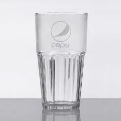 GET Enterprises GET 9922-CP Bahama 22 Oz. Clear Pepsi® SAN Plastic Tumbler - 72/Case