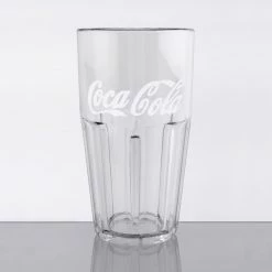 GET Enterprises GET 9922-CC Bahama 22 Oz. Clear Coca-Cola® SAN Plastic Tumbler - 72/Case