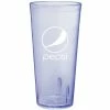 GET Enterprises GET 6624-BP 24 Oz. Blue Pepsi® SAN Plastic Pebbled Tumbler - 72/Case