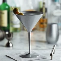 Stolzle 1400025T/2584 Glisten 8.5 Oz. Silver Martini Glass - 6/Case