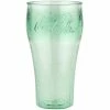 GET Enterprises GET 3324-JC Bell 24 Oz. Jade Coca-Cola® Polycarbonate Pebbled Soda Glass - 72/Case