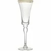 10 Strawberry Street Kate 8 Oz. Gold Rimmed Champagne Flute - 4/Pack