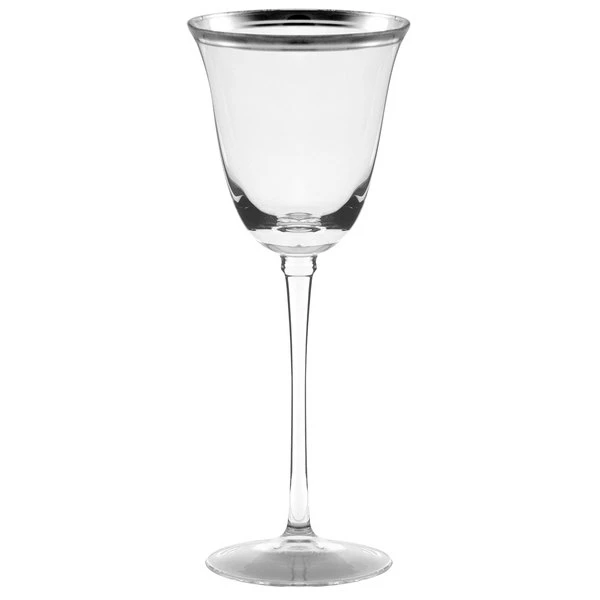 10 Strawberry Street Windsor 6 Oz. Silver Band White Wine Glass - 4/Pack 1 10 Strawberry Street Windsor 6 Oz. Silver Band White Wine Glass - 4/Pack