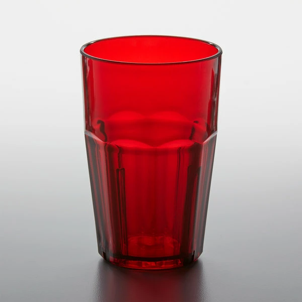 GET Enterprises GET 9910-1-R Bahama 10 Oz. Red Customizable SAN Plastic Tumbler - 72/Case 2 GET Enterprises GET 9910-1-R Bahama 10 Oz. Red Customizable SAN Plastic Tumbler - 72/Case - Image 2