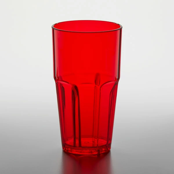 GET Enterprises GET 9922-1-R Bahama 22 Oz. Red Customizable SAN Plastic Tumbler - 72/Case 2 GET Enterprises GET 9922-1-R Bahama 22 Oz. Red Customizable SAN Plastic Tumbler - 72/Case - Image 2