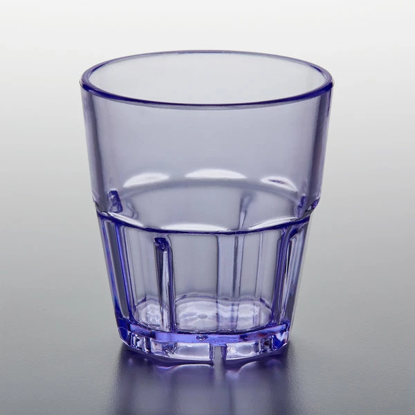 GET Enterprises GET 9955-1-BL Bahama 5.5 Oz. Blue Customizable SAN Plastic Tumbler - 72/Case 2 GET Enterprises GET 9955-1-BL Bahama 5.5 Oz. Blue Customizable SAN Plastic Tumbler - 72/Case - Image 2