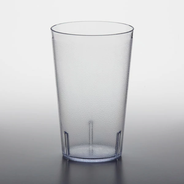 GET Enterprises GET 5032-1-CL 32 Oz. Clear Customizable SAN Plastic Pebbled Tumbler - 48/Case 2 GET Enterprises GET 5032-1-CL 32 Oz. Clear Customizable SAN Plastic Pebbled Tumbler - 48/Case - Image 2