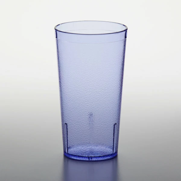 GET Enterprises GET 6616-1-BL 16 Oz. Blue Customizable SAN Plastic Pebbled Tumbler - 72/Case 2 GET Enterprises GET 6616-1-BL 16 Oz. Blue Customizable SAN Plastic Pebbled Tumbler - 72/Case - Image 2