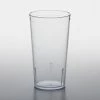 GET Enterprises GET 6616-1-CL 16 Oz. Clear Customizable SAN Plastic Pebbled Tumbler - 72/Case