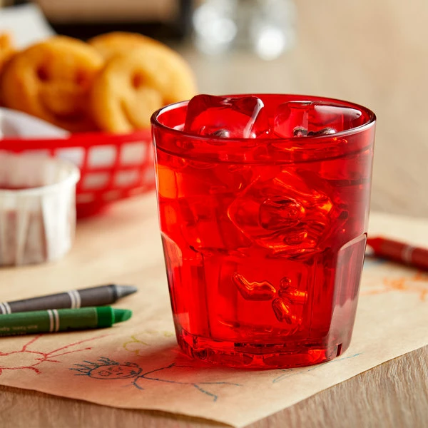 GET Enterprises GET 9909-1-R Bahama 9 Oz. Red Customizable SAN Plastic Tumbler - 72/Case 1 GET Enterprises GET 9909-1-R Bahama 9 Oz. Red Customizable SAN Plastic Tumbler - 72/Case