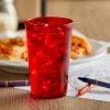 GET Enterprises GET 6695-1-R 9.5 Oz. Red Customizable SAN Plastic Pebbled Tumbler - 72/Case