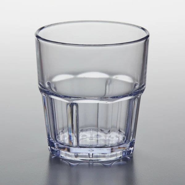 GET Enterprises GET 9909-1-CL Bahama 9 Oz. Clear Customizable SAN Plastic Tumbler - 12/Pack 2 GET Enterprises GET 9909-1-CL Bahama 9 Oz. Clear Customizable SAN Plastic Tumbler - 12/Pack - Image 2