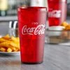 GET Enterprises GET 6632-RC 32 Oz. Red Coca-Cola® SAN Plastic Tall Pebbled Tumbler - 72/Case
